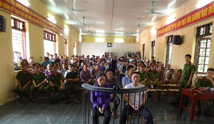9 tháng đầu năm, số vụ án xét xử lưu động của cơ quan tố tụng huyện Sóc...